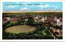 Looking North Washington Monument Washington Dc Antique Divided Back Postcard picture