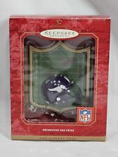 Hallmark NFL Minnesota Vikings Football Christmas Ornament Hologram Helmet picture