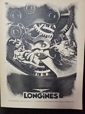 Longines Watch Print Ad 1946 Du Swiss Luxury Precision German Greek Gods Logo picture