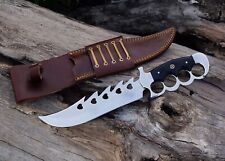 Custom Knife, Handmade Knife, Fixed Blade Knife, With Leather Sheath, Bush craft picture