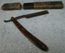 Clover Brand Straight Razor & Box WH Morley & Sons 222 Peacock 160-6V picture