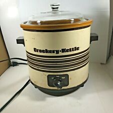 Vintage KMART Crockery Kettle Stoneware Slow Cooker Crock Pot Retro picture