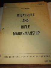 U.S Army 1974 Rifle M16A1 Rifle Marksmanship Field Manual FM 23-9 DOD Military picture