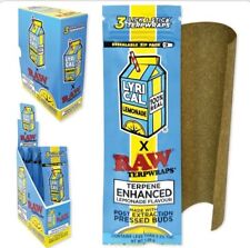 New ONE BOX of 20 RAW X LYRICAL LEMONADE TERPENE FLAVORED BUD WRAPS/ 3 Per Pack picture