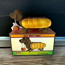 Cracker Barrel Outdoor Decor Halloween Dachshund Hot Dog Figure Too Cute Spook picture