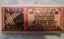 Antique 1920s Kriss Kross 5 pack Razor Blades picture