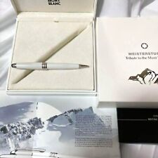 Montblanc Meisterstuck Tribute to the Montblanc White Ballpoint Pen Boxed Mint picture
