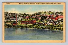 Morgantown WV-West Virginia, Birds Eye View University Vintage c1942 Postcard picture