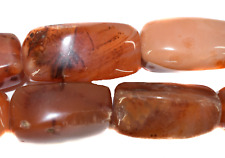 Carnelian Stone Faceted Rectangles Trade Beads picture