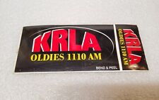 Vintage KRLA LA Los Angeles AM Radio Bumper Stickers  picture