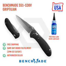 Benchmade 551-S30V Griptilian Folding Knife Black Handles 3.45in S30V Steel Blad picture