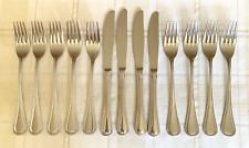 BARCELONA Oneida Silver Flatware 13 Pieces Stainless Glossy Outline Edge picture