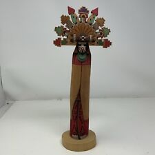 Vintage Carved Hopi Kachina Butterfly Girl Kevin Horace Quannie Signed 1999 picture