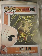 Signed Dragon Ball Z-Krillin Funko w Sonny Strait autograph picture
