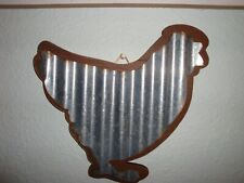 New Wooden and Metal Chicken Wall Hanging-Farmhouse/Ranch Decor-11 X 11 picture