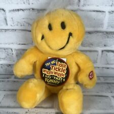 Vintage Dan Dee Yellow Smiley Face Tickle Tickle Wiggle Wiggle Talking Plush picture