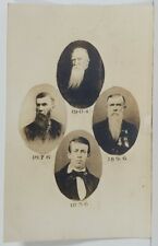 RPPC Portraits of One Gentleman Different Stages of Life 1856-1904 Postcard N9 picture