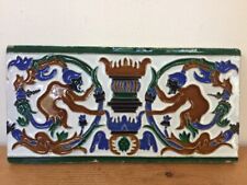 Vtg Antique Mensaque Rodriguez Triana Seville Spain Art Nouveau Majolica Tile picture
