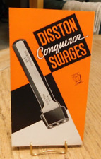 1947 Saw Swage Disston & Sons Conqueror Advertising Foldout. Nice. Advertising picture