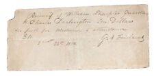 1812, RECEIPT, WILLIAM SHARPLESS, DARLINGTON, DR FAIRLAM, CHESTER COUNTY, PA picture