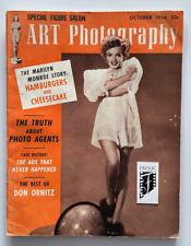 MARILYN MONROE Oct 1954 ART PHOTOGRAPHY Original Full Magazine Great MM Content picture