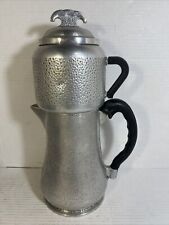 Vtg. Guardian Service Hammered Aluminum Coffee Pot Percolator 8 Cup Complete picture