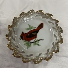 Vintage Relco Japan Decorative Plate Cardinal  5