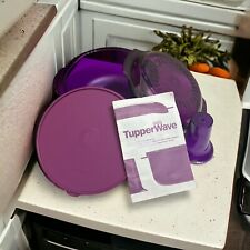 4 Piece Tupperware Tupperwave Stack Cooker Starter Set- Purple  picture