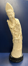Vintage A. Santini Sculpture Mid Century Monk Resin Italy  19” picture