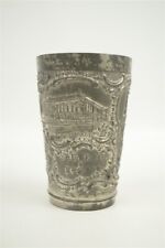 Antique Boston Massachusetts Souvenir Landmarks Pewter Cup picture