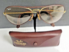 Vintage Sunglass Ray-Ban Leathers Series Aviator Bausch & Lomb USA Rare Size 58 picture
