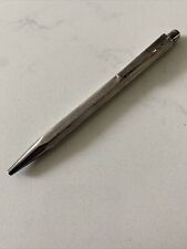 Vintage Caran d'Ache Ecridor Chevron Design Palladium Plated Ballpoint Pen picture