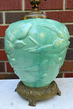 Rare Vintage Hollywood Regency Art Deco Stangl Pottery Lamp Flying Swallows picture