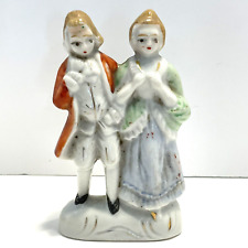 Vintage Porcelain Figurine 18th Century Couple Made in Pre-War Japan 4
