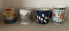 Lot of 4 Vtg Otagiri Ceramic Mugs Gold Trim Floral Assorted Styles Made in Japan picture