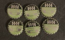 Vintage H & H Lemon Lime Soda Cork Lined Bottle Caps Lot of 6 Appalachia, VA picture