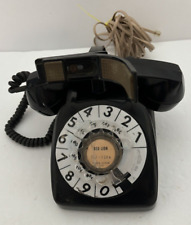 Vintage Automatic Electric Black Rotary Dial Desk Telephone Untested picture