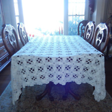 Bedspread Dining Table Custom Made Crochet Lace Wedding Light Beige 100