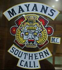 Mayans southern cali mc 35 cm iron on embroidered set picture