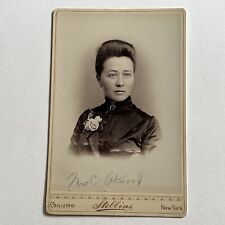 Antique Cabinet Card Photograph Beautiful Dignified Woman Canisteo NY ID Atwood picture