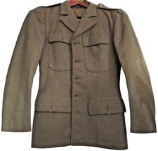 VTG WWII Military Jacket Wool Uniform Scovill MFG Waterbury Eagle Buttons Patch picture