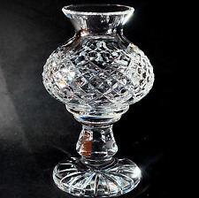 1 (One) WATERFORD ALANA Cut Lead Crystal Hurricane Lamp & Globe-Signed RETIRED picture