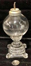 Antique Sandwich Glass Miniature Free-Blown Whale Oil Sparking Lamp, c. 1828 picture