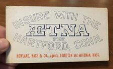 Insure with Aetna Harford, CT Insurance Company Advertising Blotter picture