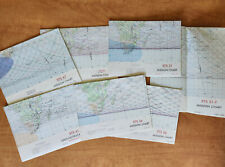 Group of 7 large Shuttle Ground Track Mission Charts picture
