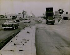LG880 1954 Original John Walther Photo 7th AVE LOOKING NORTH Miami Construction picture