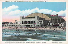 Atlantic City Auditorium & Convention Hall, Atlantic City, N.J., Early Postcard picture