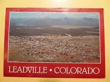 Leadville Colorado vintage postcard aerial view  picture