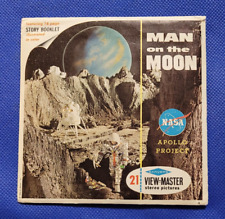RARE gaf B658 Man on the Moon NASA's Apollo Project view-master 3 Reels Packet picture