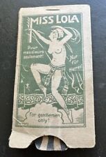 Antique Miss Lola Finger Snap Made In Germany “For Gentlemen Only” Paper Trick picture